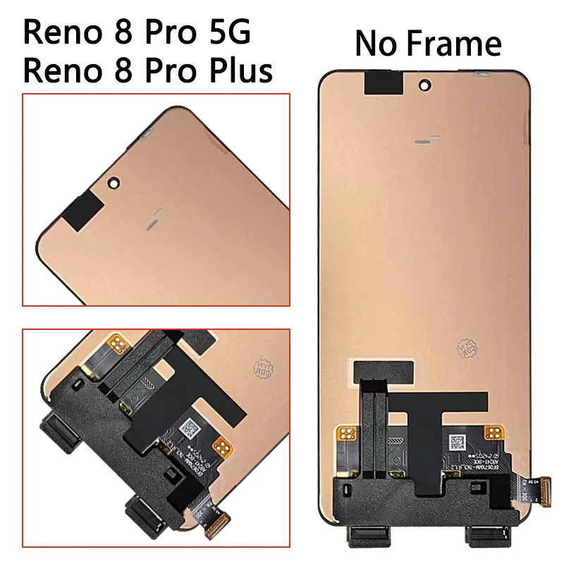 AMOLED For Oppo Reno8 Pro 5G CPH2357 LCD Reno 8 Pro (China) PGAM10 Display Touch Screen For Reno 8Pro+ Plus PFZM10