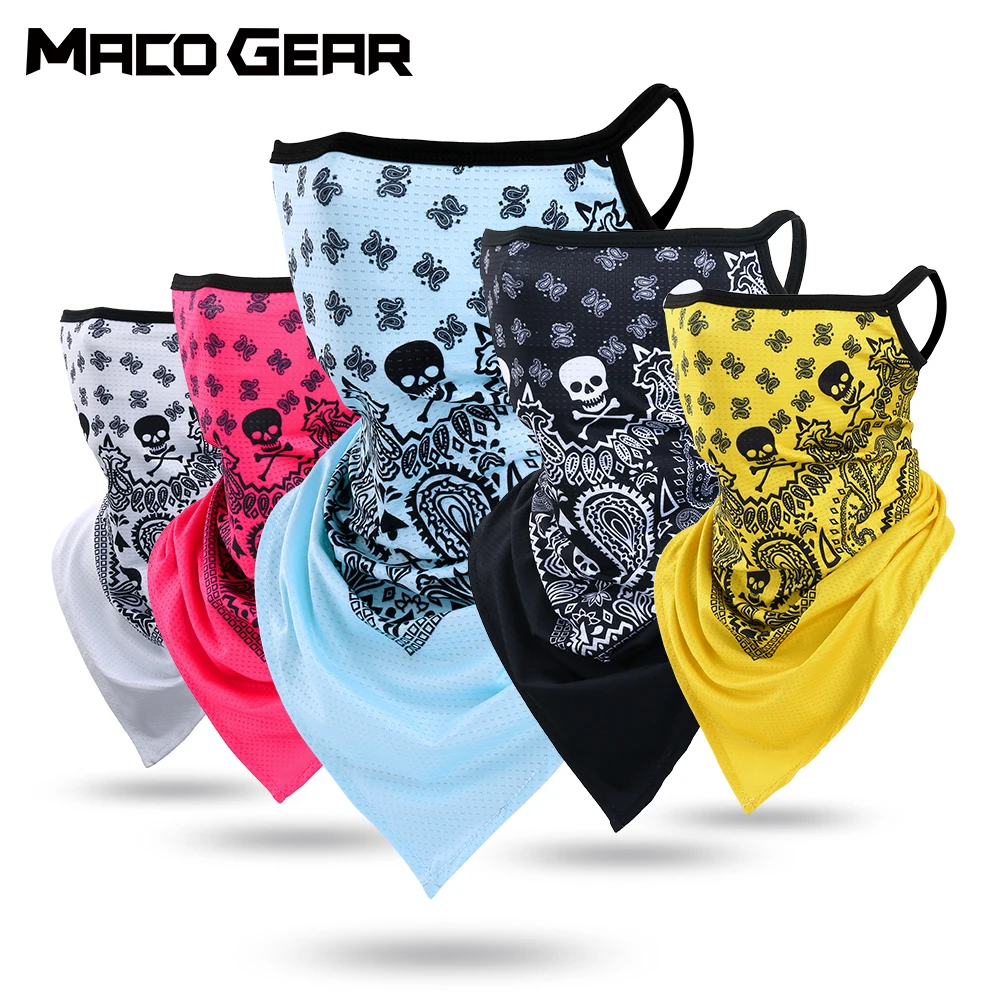 

Summer Best Men Girl Neck Cover Gaiter Face Mask Shield Skull Bandana Cycling Hiking Bike Run Elastic Breathable Triangle Scarf