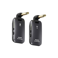 NUX B-2 Plus Wireless Transmitter Wireless Guitar Transmitter 2.4GHz Microphone 60ft Line Of Sight