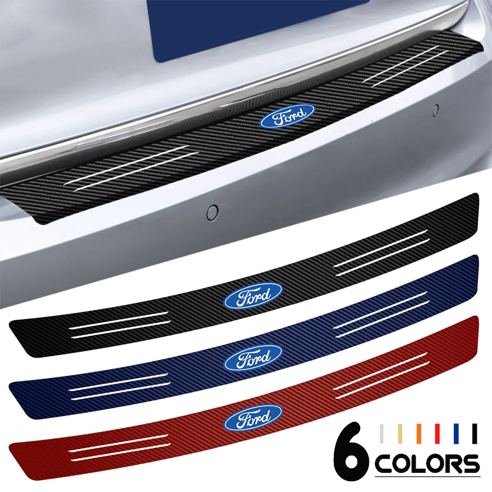 

1 комплект защитных наклеек на края заднего бампера автомобиля для Ford Fiesta Mondeo Fusion Shelby Edge Mustang Focus Ranger MK2 MK3