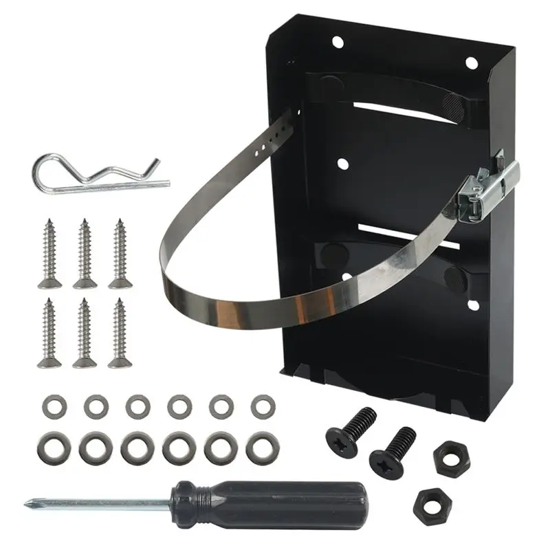 Steel Propane Tank Mount Bracket Kits 10LB Bottle 9 In Diameter Holder For Sailboat RV Trailer Camper-T61C