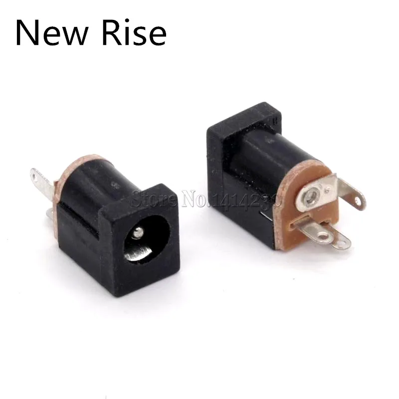 10Pcs DC-012 DC Power Supply Jack Socket 5.5X2.1MM 5.5-2.1MM 180 Degree Pin