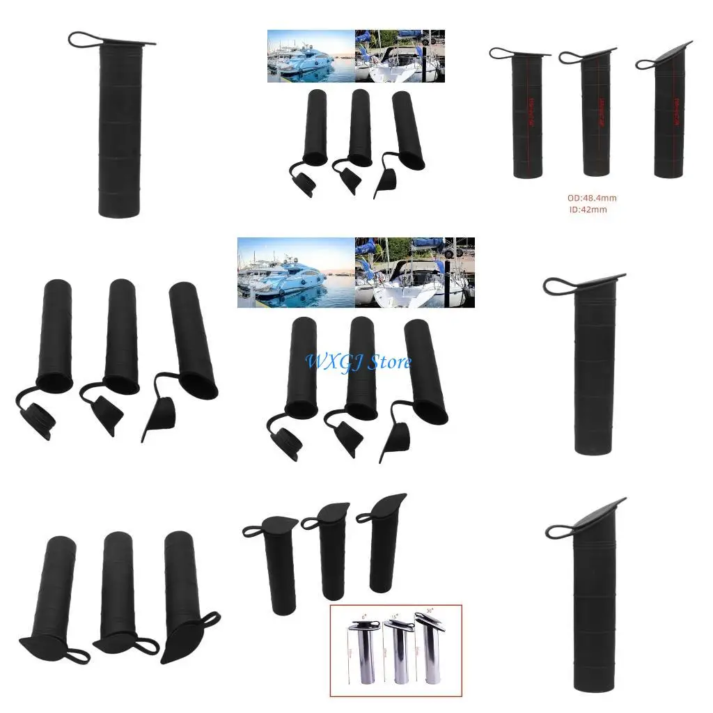 

37JE Flush Mount Fishing Rod Holder Inner Tube Liner Sleeve & Cap Cover Gasket Canoe