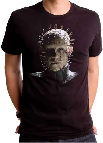 

Hellraiser Pinhead Scary Horror Film Movie Clive Barker Men's Tee Shirt HLL0035