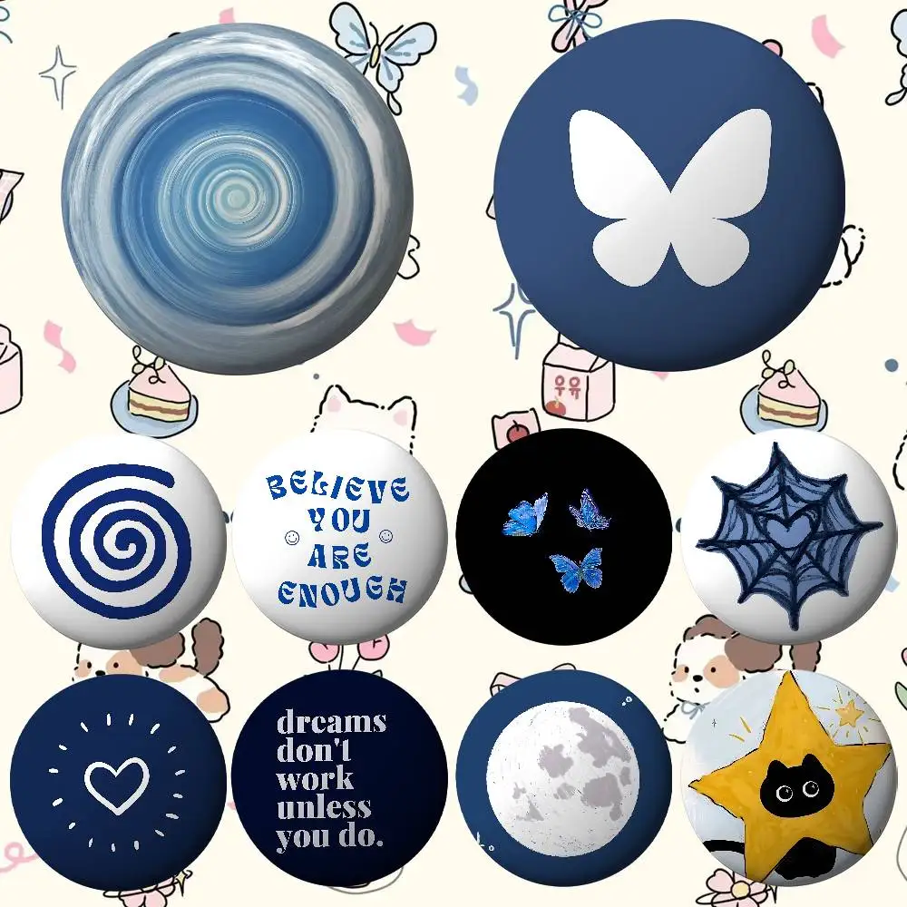 

Blue Style Star Heart Cat Self Love For Clothes Anime Enamel Pin Cute Things Cartoon Cosplay Badges On Backpack Brooch Art Gift