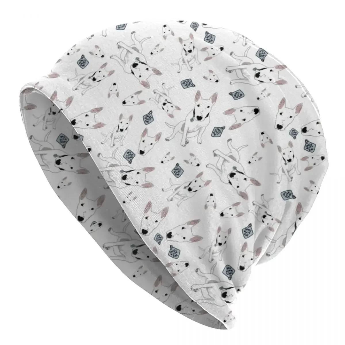 

HRH Penny Bull Terrier Dog Caps Hip Hop Unisex Street Skullies Beanies Hats Spring Warm Multifunction Bonnet Knitting Hats