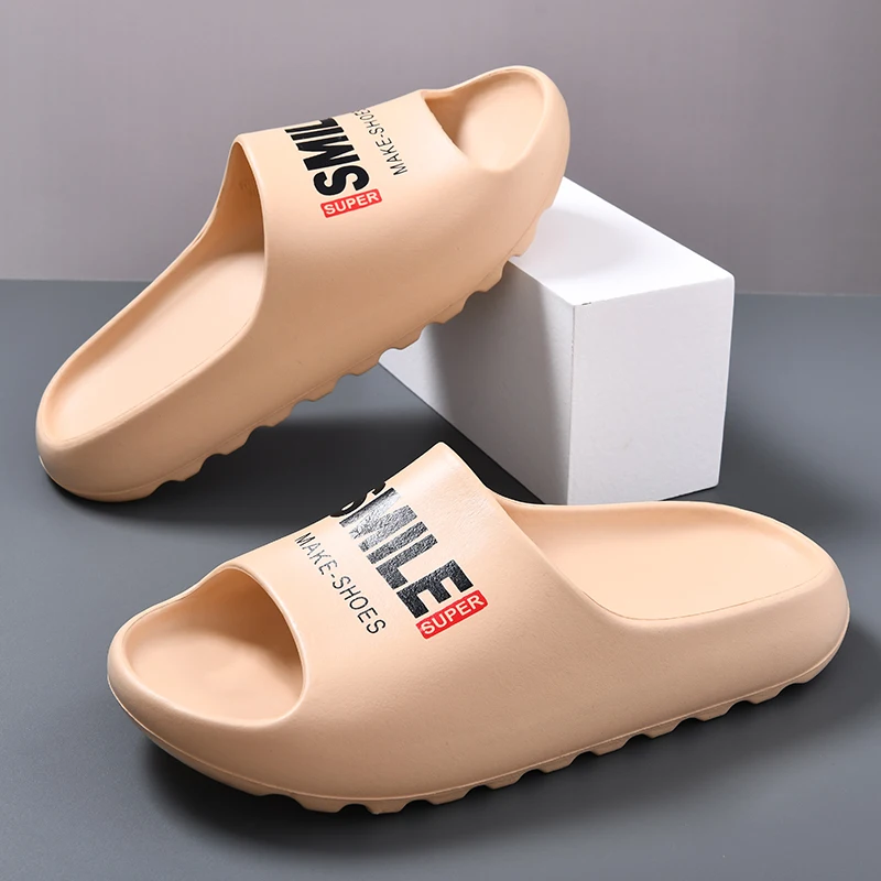 

Summer Men's EVA Home Slippers Beach Sandals Soft-soled Comfortable Lightweight Indoor Outdoor Home Slippers Bathroom Slippers