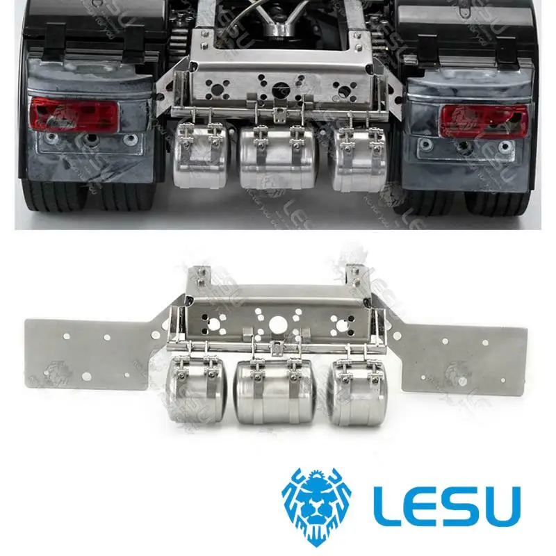 

LESU 1/14 Metal light Rear Beam With Taillight Air Tank Set For Tamiyaya RC Truck Remote Control Model Toys TH15172