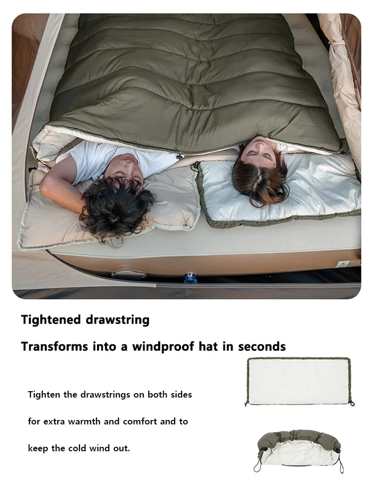 Naturehike Schlafsack Camping Outdoor Tragbarer Ultraleichter Einzelner Verbindbarer Schlafsack Wasserdicht Maschinenwaschbar – Detail 5