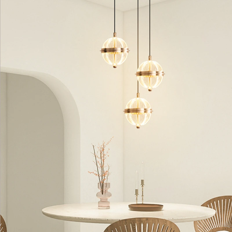 Luces colgantes de acrílico nórdico, lámparas led para decoración de sala de estar y dormitorio, iluminación de mesa de comedor, candelabro colgante, diseño de elevación