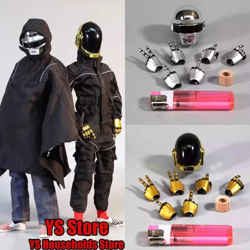 1/6 Soldier Punk Style Helmet Replacable Hand Type Model Accessory For 12\