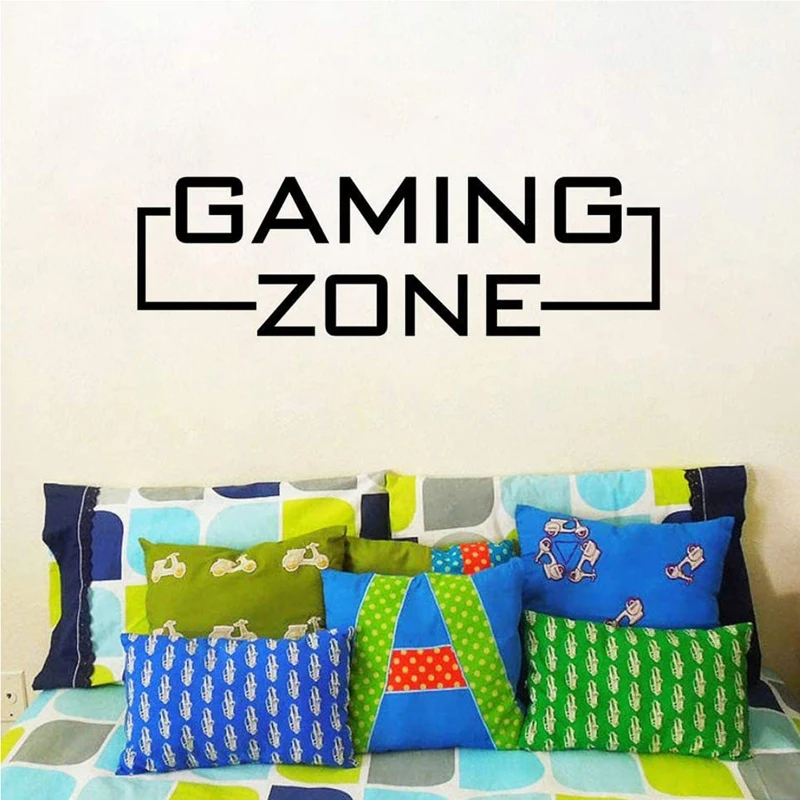 Game Zone Art Game Wall Decal, Children's Room Bedroom Decoration Decal PVC Material Removable