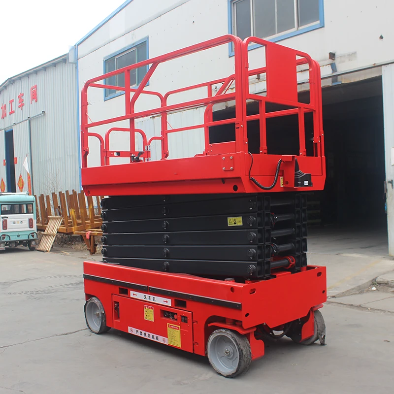 Tracked Lifting Platform with High Capacity, Crawler Scissor Lifting Platform, Self-Propelled Aerial Work Lifting Platform