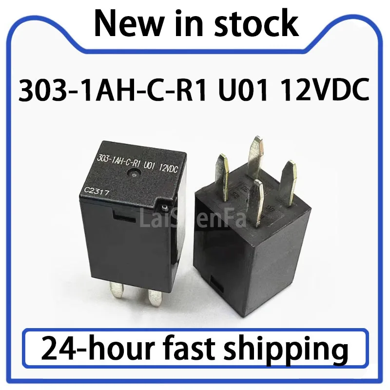 1PCS 303-1AH-C-R1 U01 12VDC Car Relay 4-pin PA66-GF33 Stock