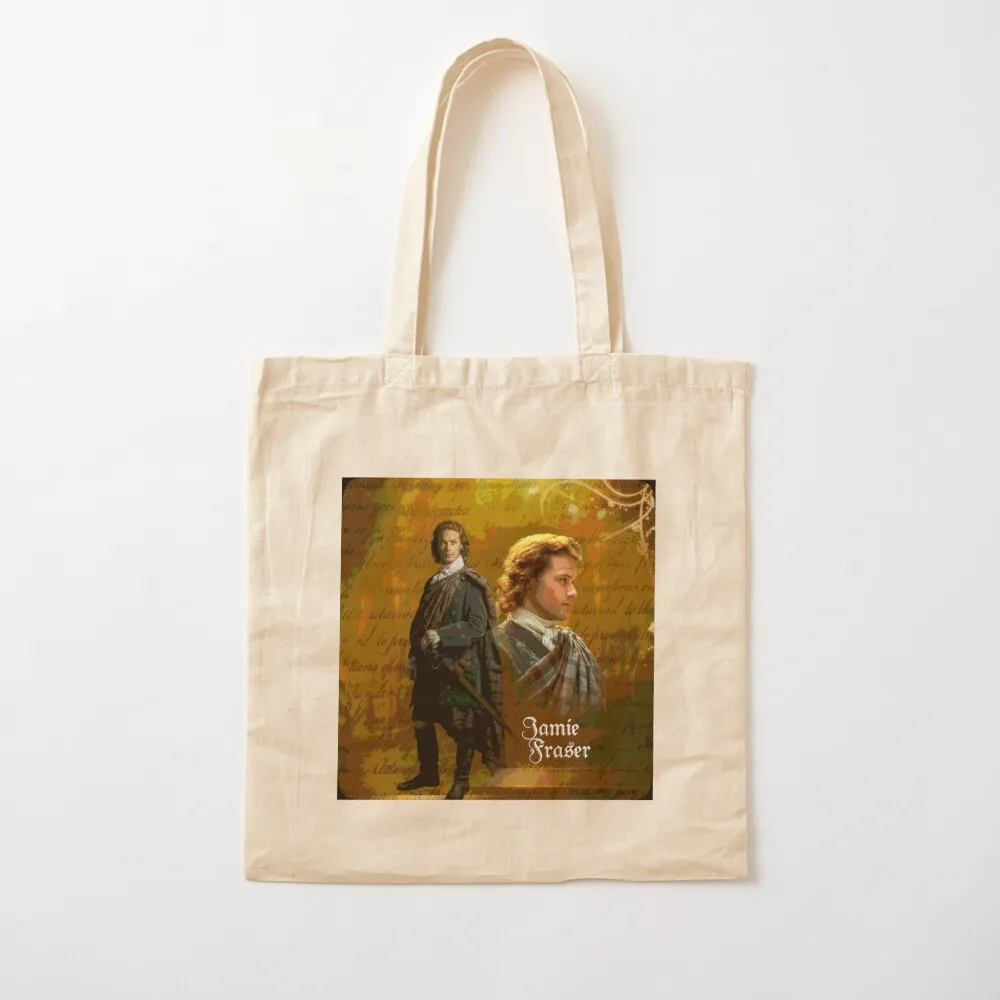 Jamie Fraser/Outlander Tote Bag sacs de shopping custom tote bag Canvas shoulder bag shopper women canvas