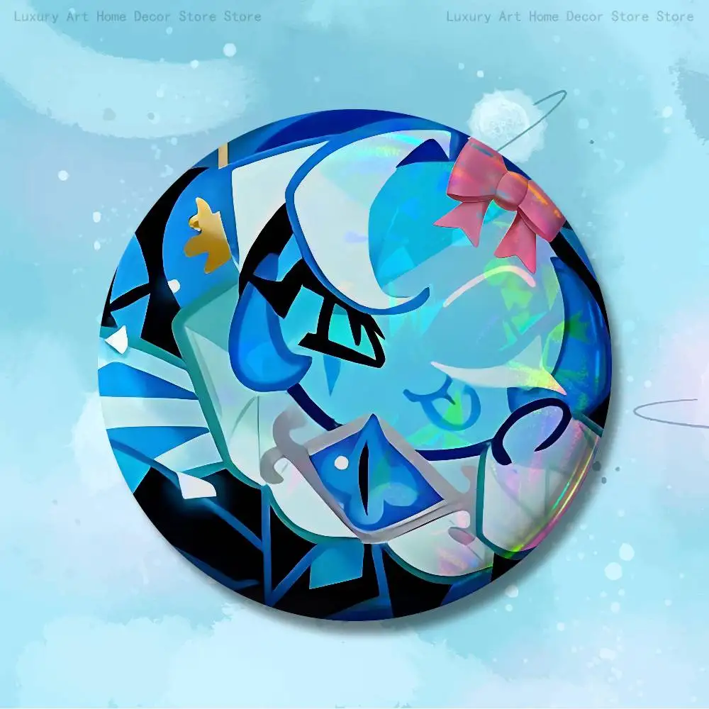 Run K-kingdom Shadow Milk Cookie 58mm 44mm HD Print Brooch Badges Pretty Derby Round Display Brooches Lapel Pins