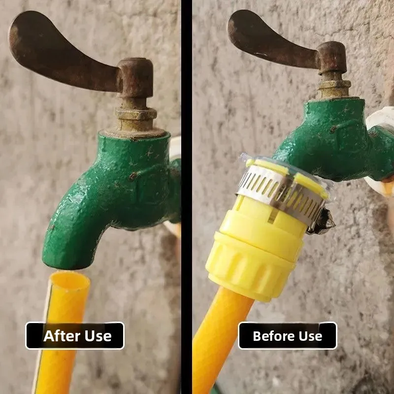 Universal GYRO Faucet Adapter 4-6 Point Car Wash Gun Water Pipe Soft Home Management Multi-Function Quick Connect Head