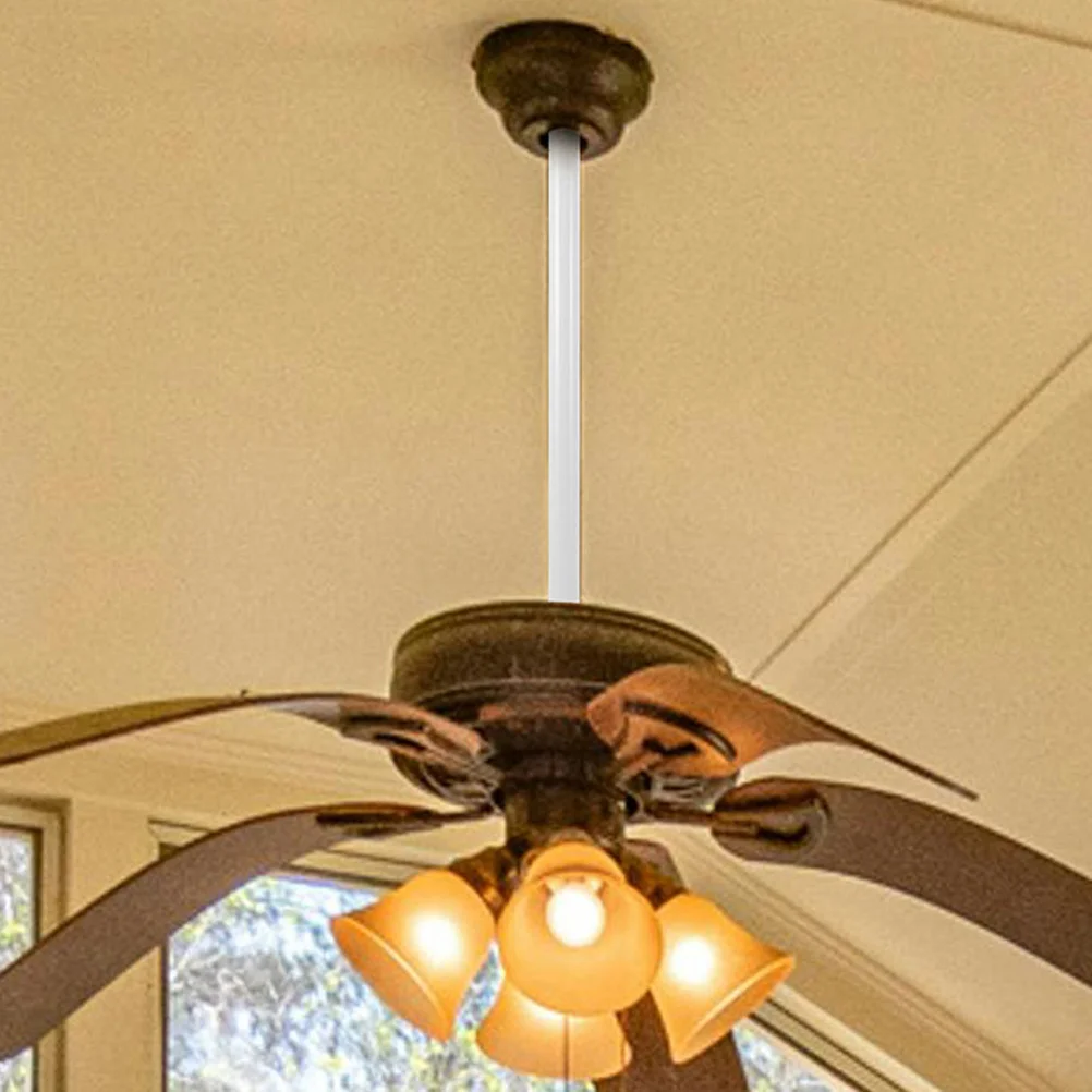 

2Pcs Ceiling Fan Downrods Strong Break Resistant Flexible Use Stylish Interior Decor Extension Kit Fan Downrod