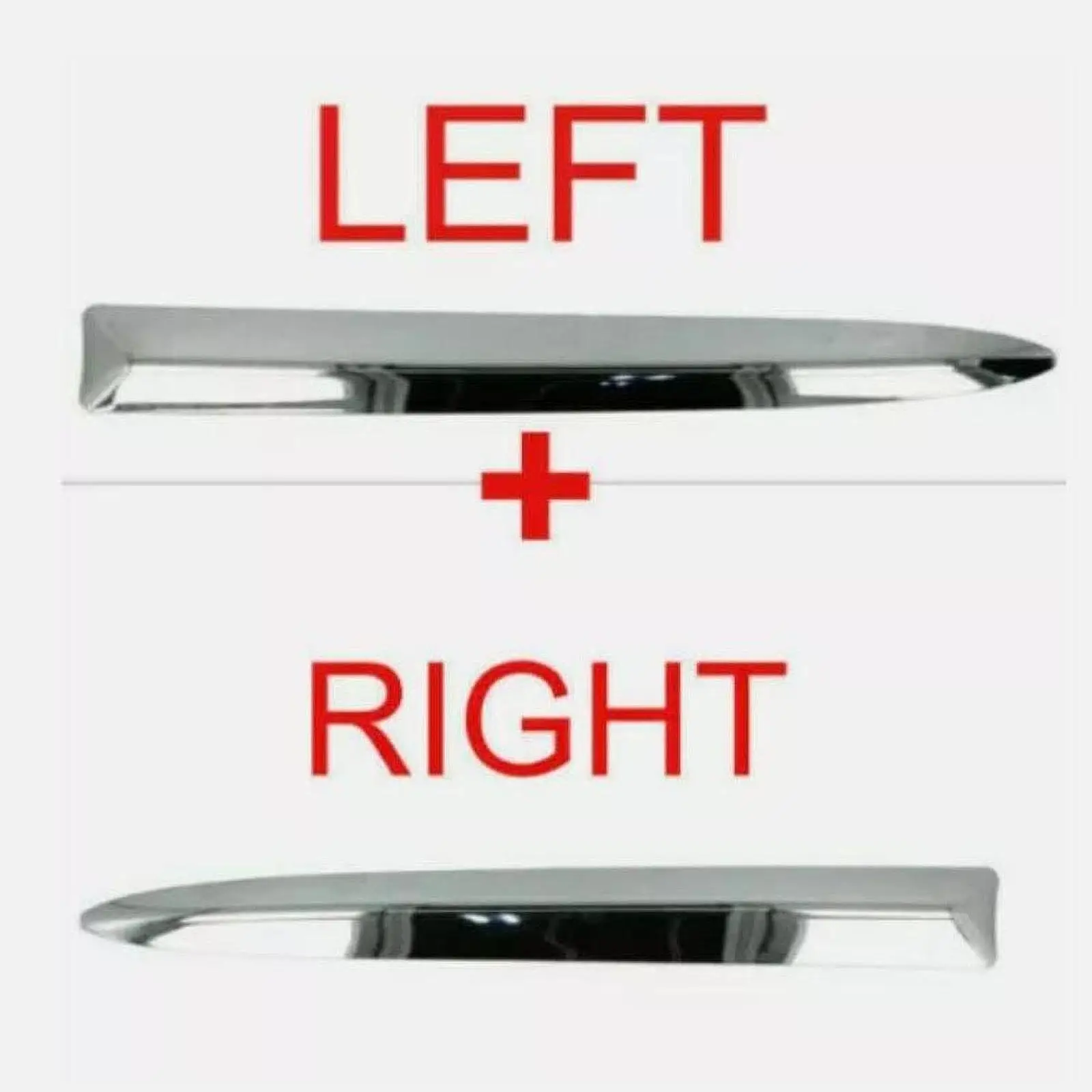 

735455041 Compatible Front Bumper Upper Chrome Trim Chrome Front Bumper Upper Grill Moulding Trim for Fiat 500 2007 to 2015