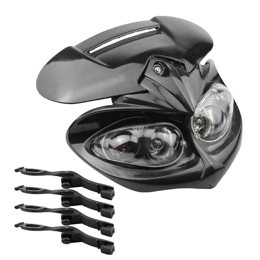 Fairing Head Light High / Low Beam Motorcycle Dual Headlight for F-Eagle Apollo 12V 35W Applicable Universal Motorcycles