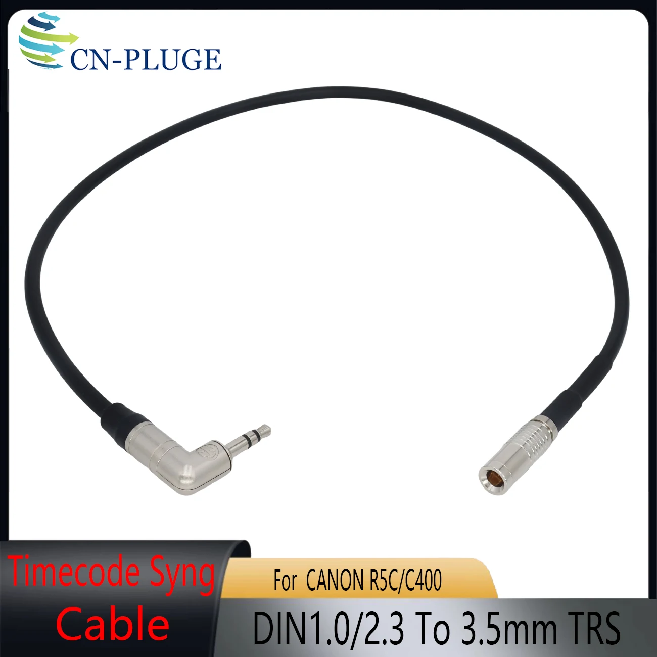 Tentacle 3.5mm TRS To DIN 1.0/2.3 Timecode Cable For Canon EOS R5C, C400 or Atomos Ultra Sync One TCG.