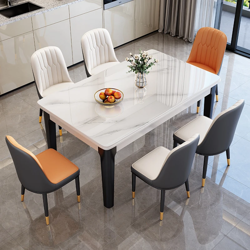

Princess Poker Dining Table NordicReception Rectangle Marble Kitchen Modern Dining Table Space Savers Modern Trendy Furniture