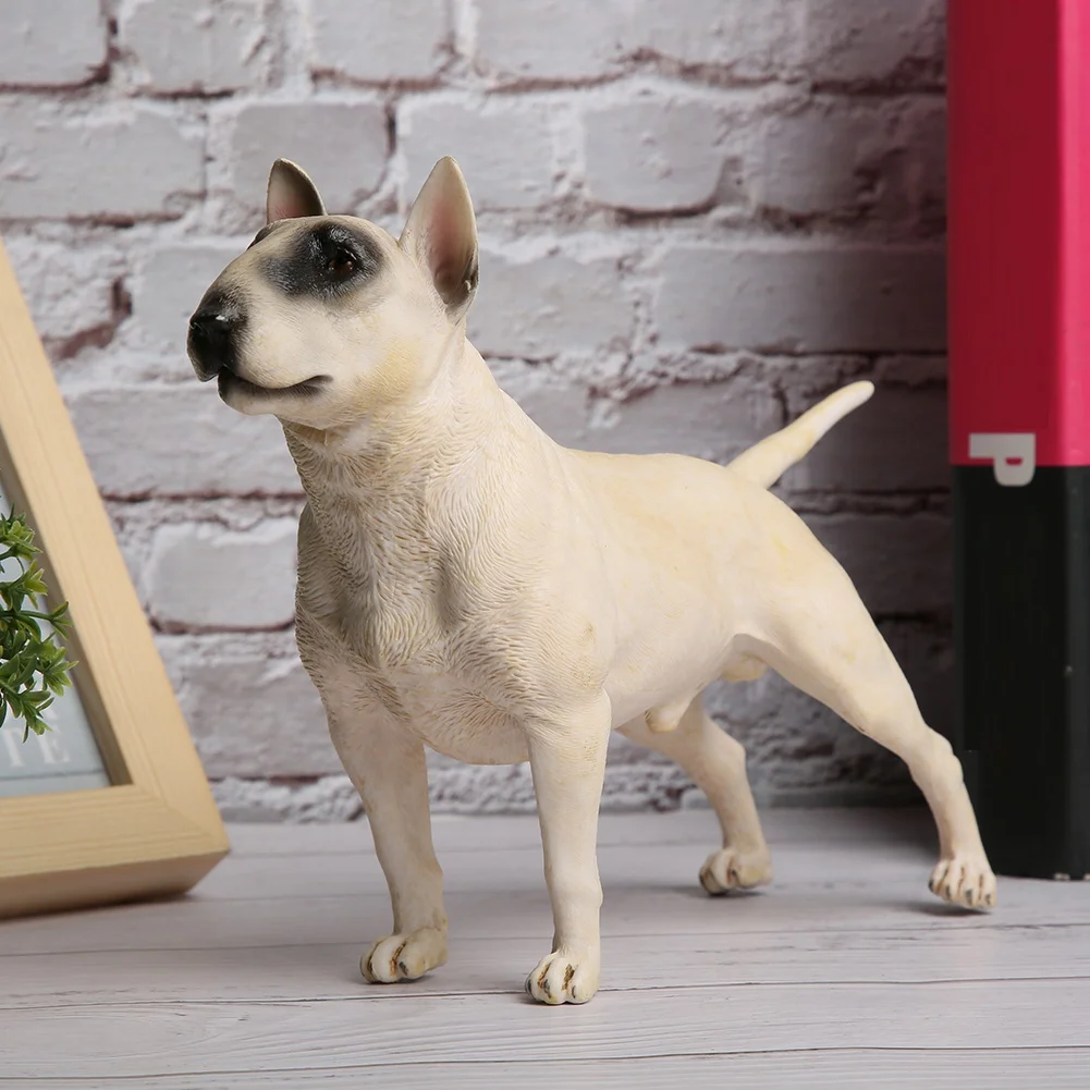 New fashion Bull Terrier Simulation Model Ornaments Desktop Decoration