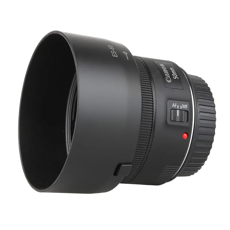 Capa de lente de câmera es68, capa para canon eos 700d 800d 77d 80d 90d montagem ef 50mm f/1.8 stm 49mm, acessórios de lente de filtro
