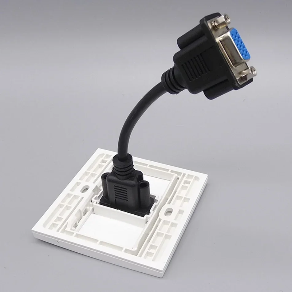 Painel vga com cabo de extensão, 86 tipos fêmea, extensão multimídia, tela hd, projeção, soquete vga