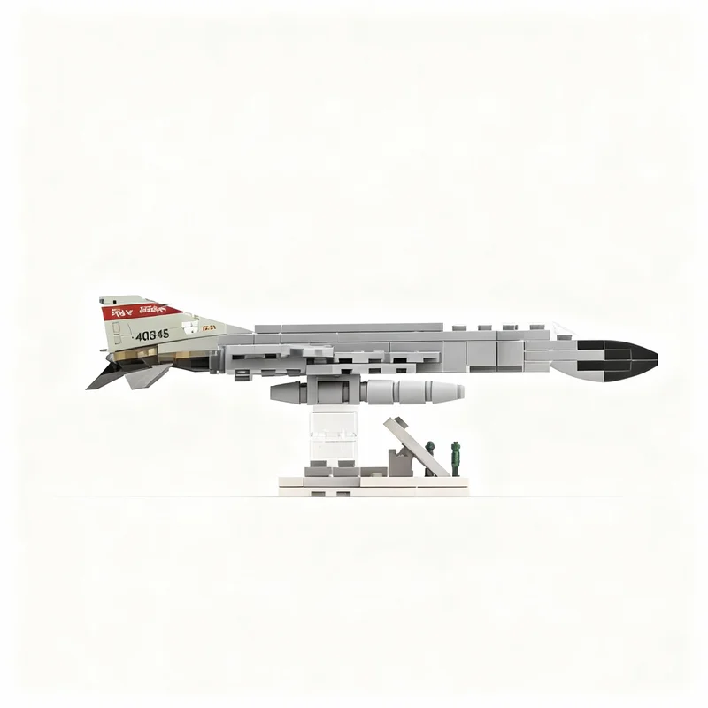 119 Piezas MOC USAF McDonnell Douglas F-4 Phantom II, Sets de Diseño y Creación, Bloques de Construcción de Modelos, Arquitectura, Juguetes de Regalo de Navidad