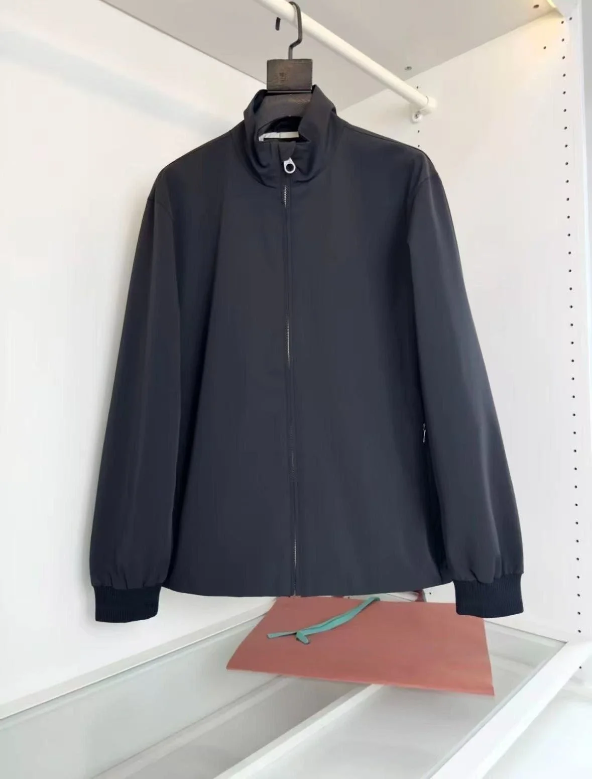 

Italian LP old money wind stand-up collar men's simple jacket