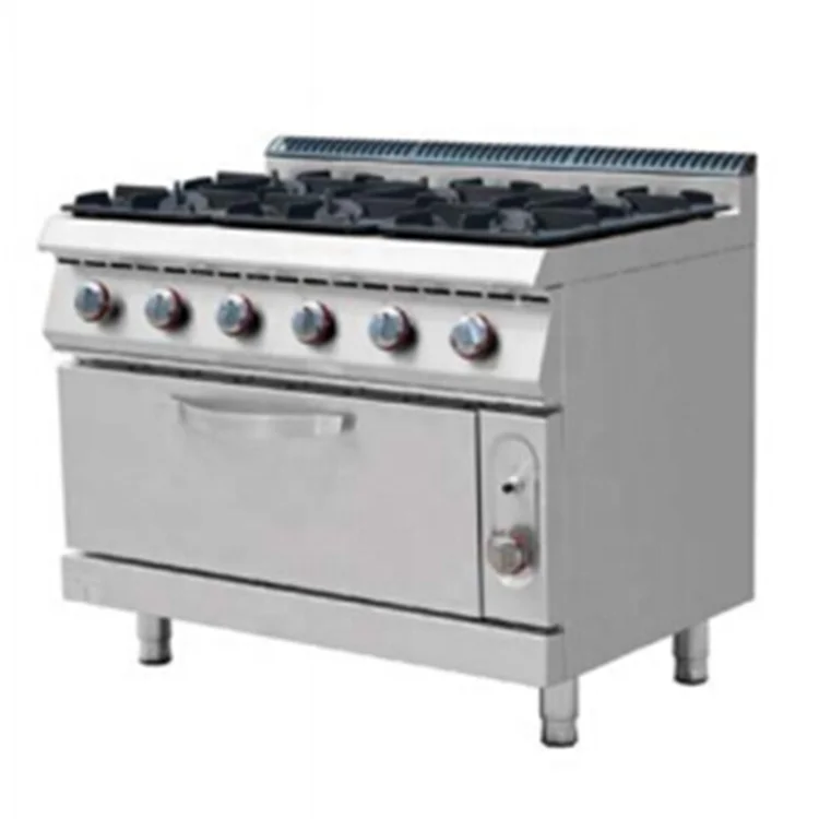 

For commercial gas burner range stove kitchen stainless steel industrial LPG NG cooker cooking machine burner with oven