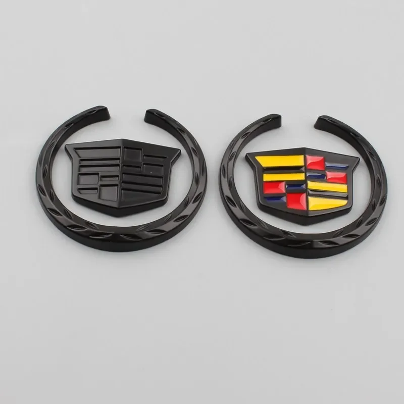 6 سنتيمتر سبيكة نافذة السيارة الجانب شعار ملصق الخلفي الجذع شارة لكاديلاك ATS BLS CT6 CTS EXT SLR STS XLR XT4 XTS إسكاليد ديفيل #2