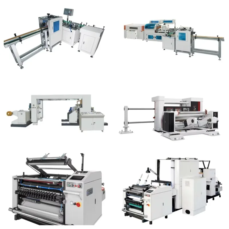 High Speed Thermal Paper Roll Slitting Machinery PLC Controlled Computerized Automatic with Custom Logo Printing for POS Label