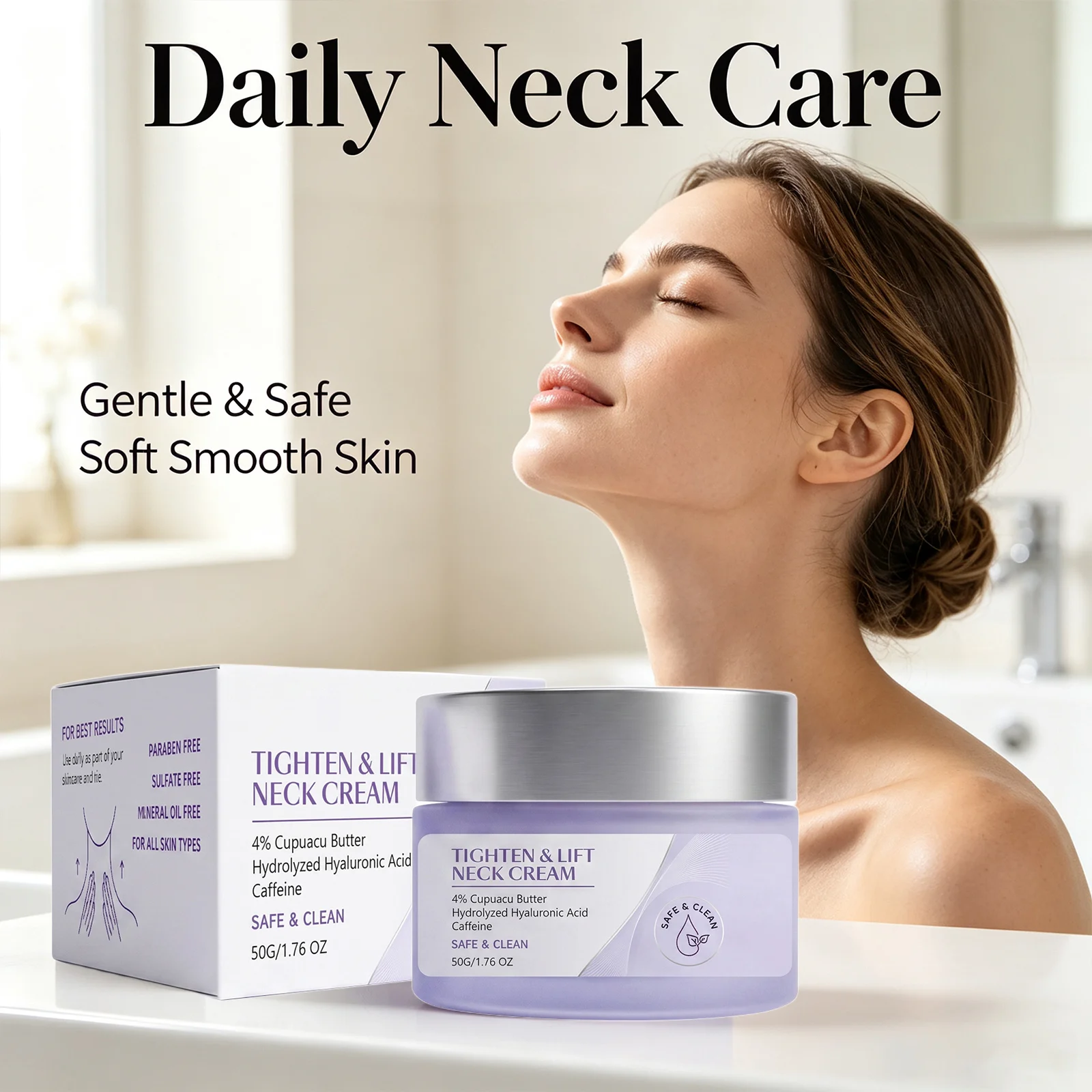 Tighten Lift Neck Cream Nourishing Reducing Fine Lines Improving Dryness & Roughness Sculpt Neck Contour Hydrating Neck Essence