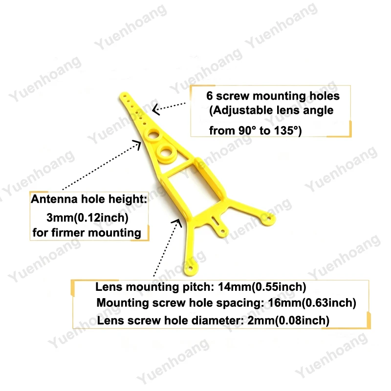 For DJI O4 Wide Air Unit 3D-Printed Canopy Mount Protective Cover Compatible with BETAFPV Meteor65/75 Pro FPV Drone VTX Parts