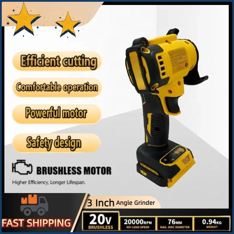 صالح ديوالت 3 بوصة طاحونة زاوية صغيرة اللاسلكي تلميع ماكينة الطحن قطع كهربائية أدوات كهربائية لبطارية ديوالت 20 فولت