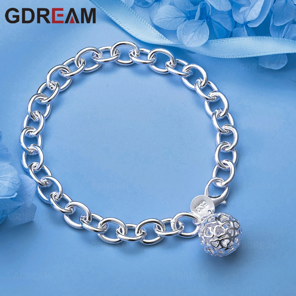GDREAM 925 فضة زهرة خاتم صغير سوار أنيق بسيط المرأة مجوهرات الزفاف الخطوبة