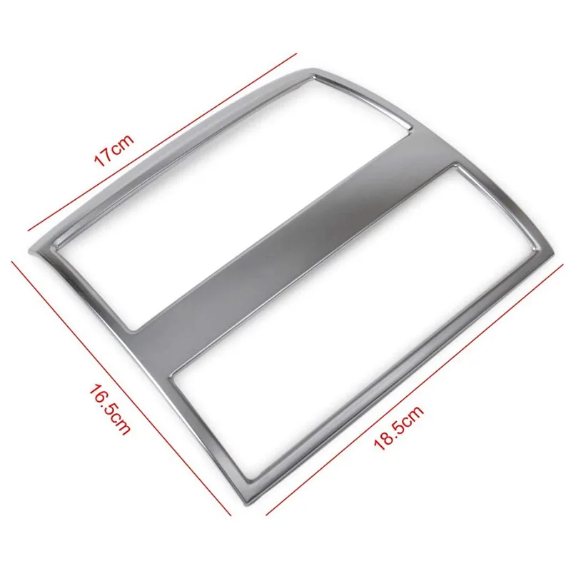 

T48C_Chrome Rear Armrest Box Air Conditioning Vent Trim Cover for BMW 5 Series F10 F11 535I 550I 520I 530I 2011-2014