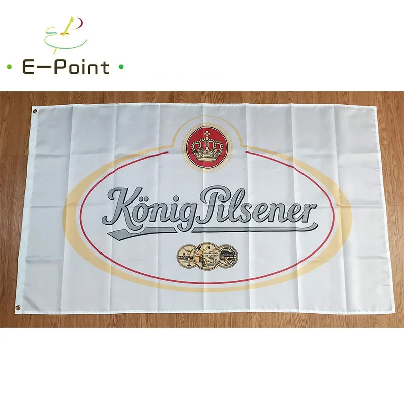 Konig Pilsener Beer Flag 3ft*5ft (90*150cm) Size Christmas Decorations for Home Flag Banner Indoor Outdoor Decor BER44