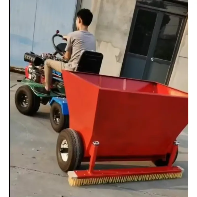 Ride-on Combing Grass and Sand Filling Machine 15HP diesel Lawn Sand Filling for Artificial Grass
