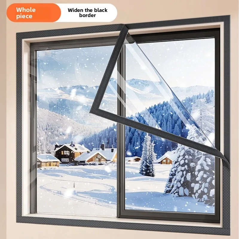 Indoor Windproof and Warm Windows in Winter, Thermal Insulation Film, Cold Insulation Film, Energy-Saving Transparent Film,