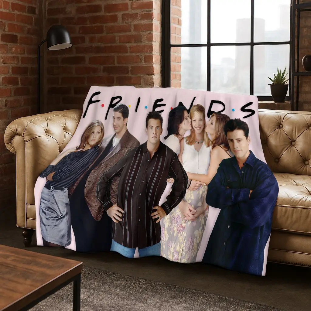 

Classic Friends Central Perk TV Flannel Blanket,Cozy Soft Throw Blanket for Home Bedroom Bed Sofa Picnic Office Cover Gift Kid