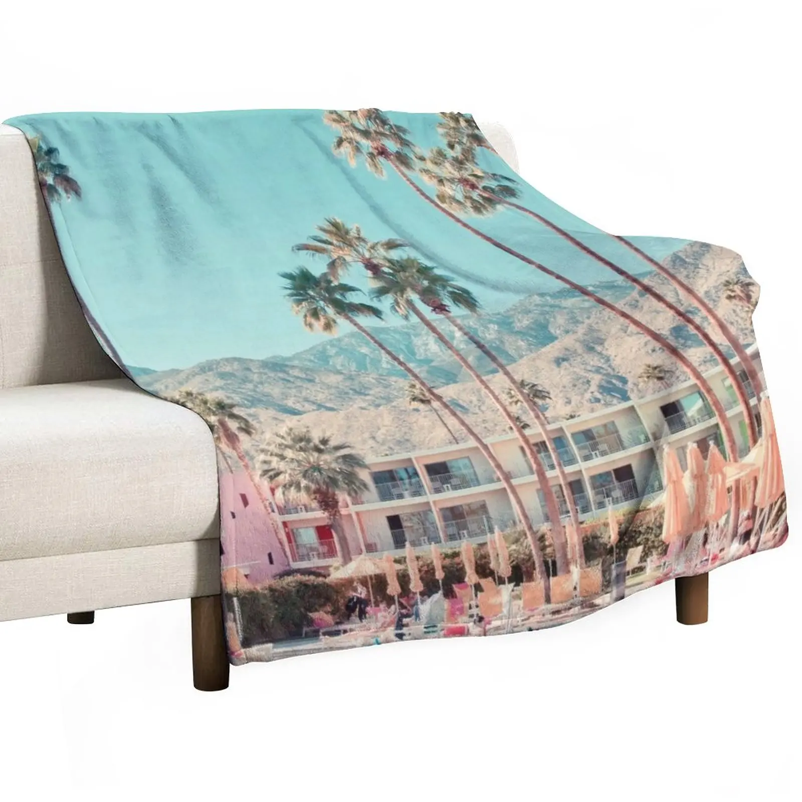 

Palm Springs Hotel Saguaro Throw Blanket Bed covers Giant Sofa Blanket