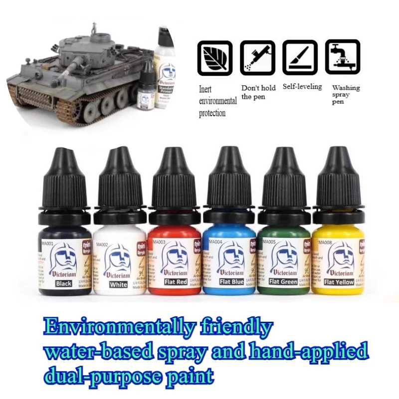 

7ml Water Based Eco Friendly Model Paint Set Handmade DIY Cartoon Character Vehicle Model Coloring Color Modification Paint
