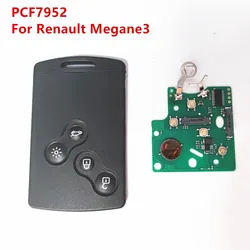1/2/3/5PCS 4 Button Keyless Remote Key Card FOR Renau Laguna 3 Smart Key 2009-2015: 433MHz ID46-PCF7952 no logo