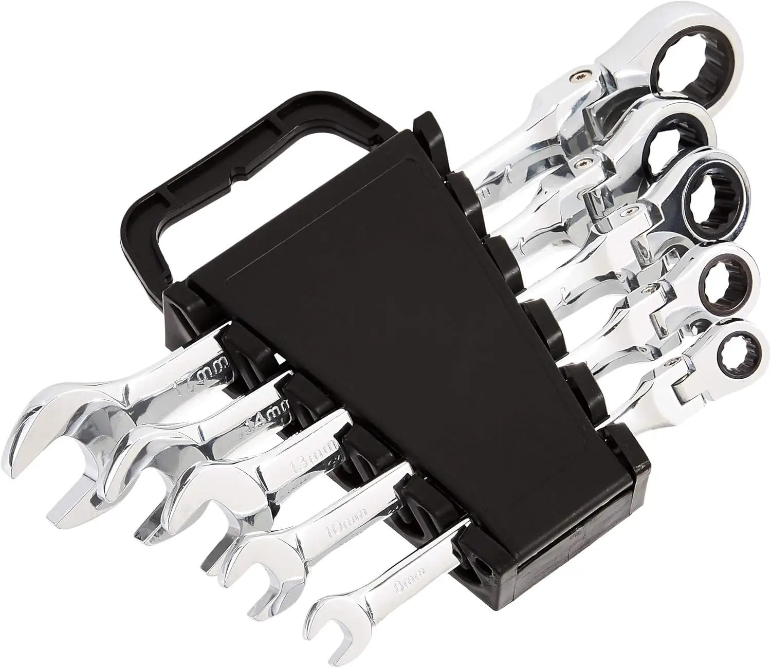 

Набор из 5 метрических ключей с трещоткой и гибкой головкой, прочные и универсальные, для автомобильных работ и проектов DIY