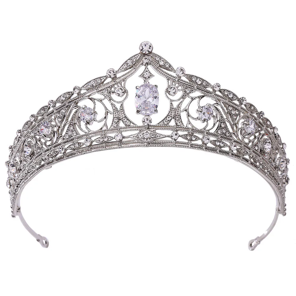 

Princess Queen Crowns For Women Zirconia Rhinestone Bridal Tiara Crown For Wedding Headpieces Birthday Party Prom Bride Diadem