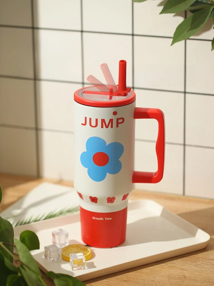 

Jumbo Изолированная бутылка для воды из нержавеющей стали, большая емкость St Cup для мужчин и женщин, новинка 2024, модель, обеденная посуда для напитков