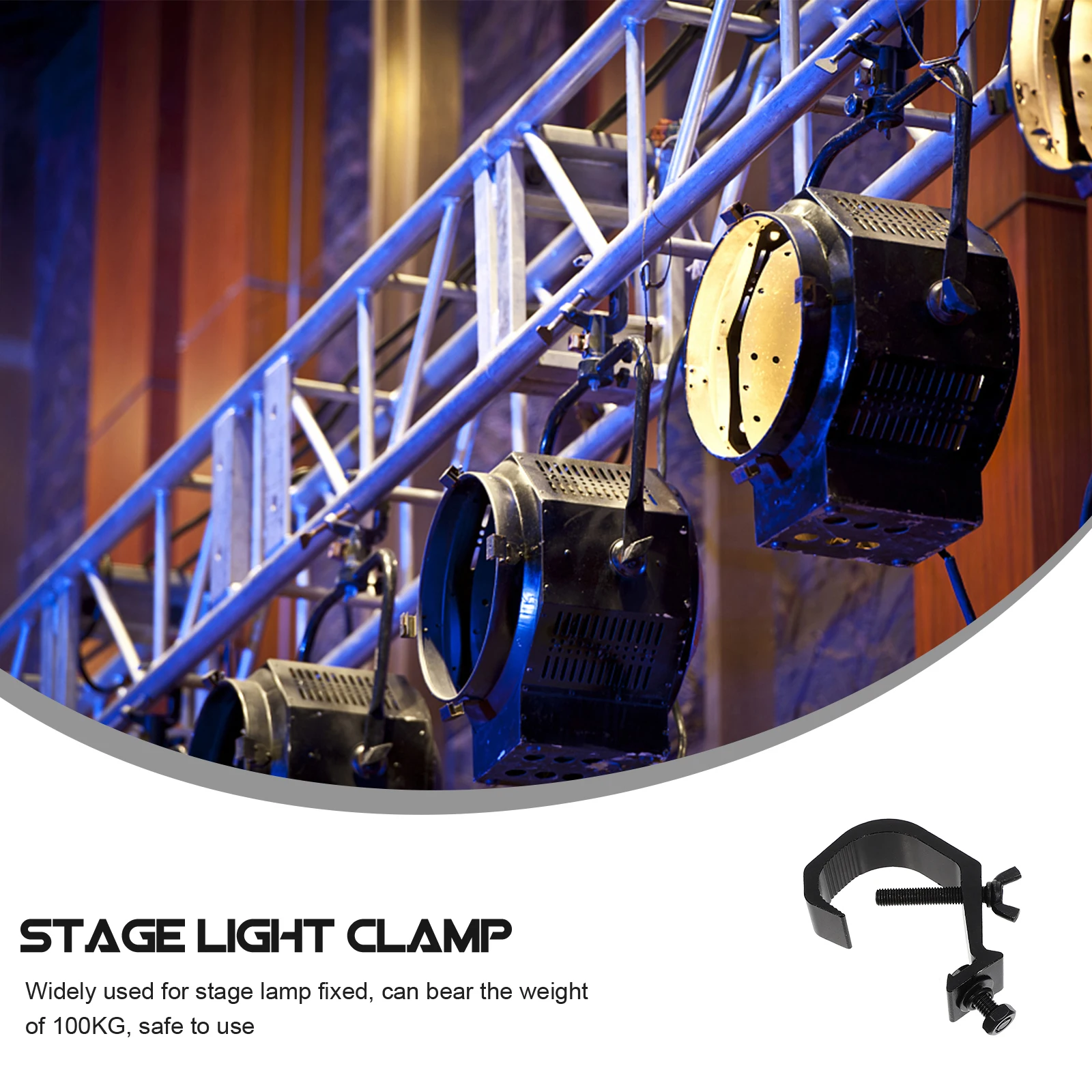 

5pcs Stage Light Clamps Aluminum Hooks for Truss Metal Lamp Accessories Lighting Mount Spotlight Clamps Sturdy